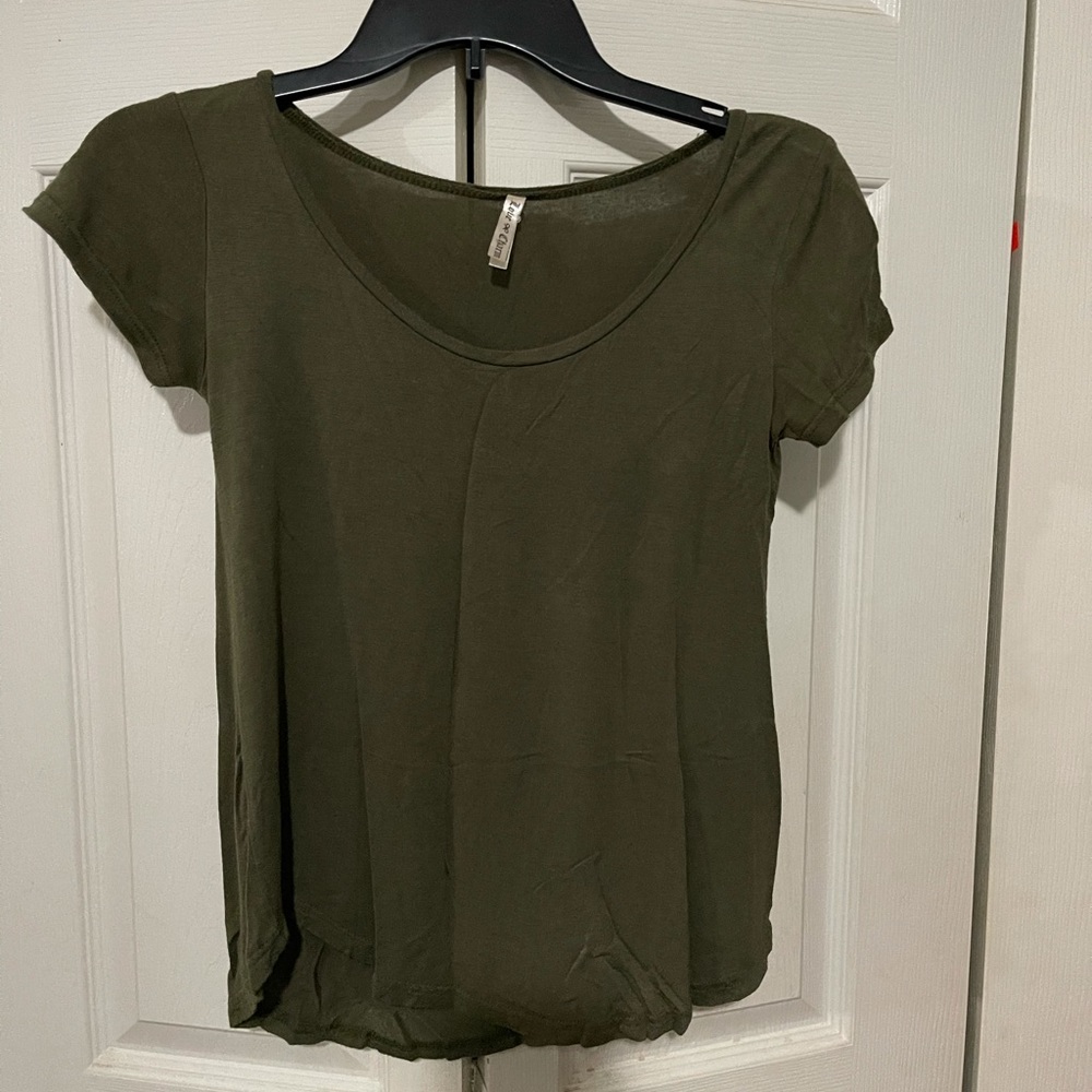 Love & Charm Green Soft T-Shirt